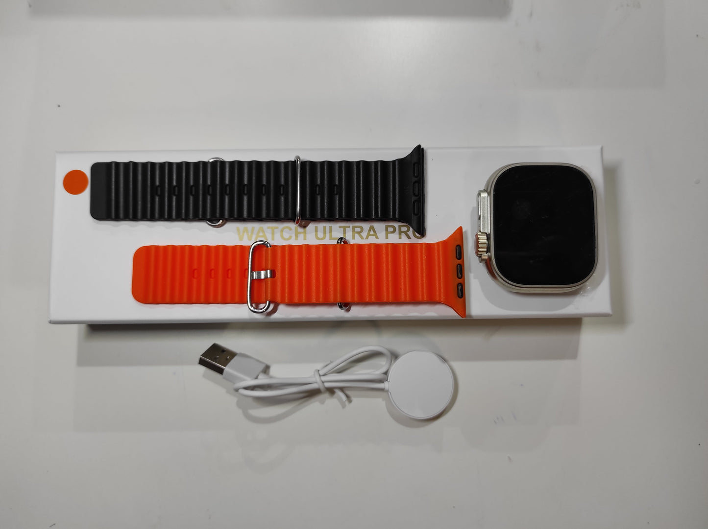 Smartwatch Ultra Pro con 2 correas ( negro + naranja ) - additional image 7